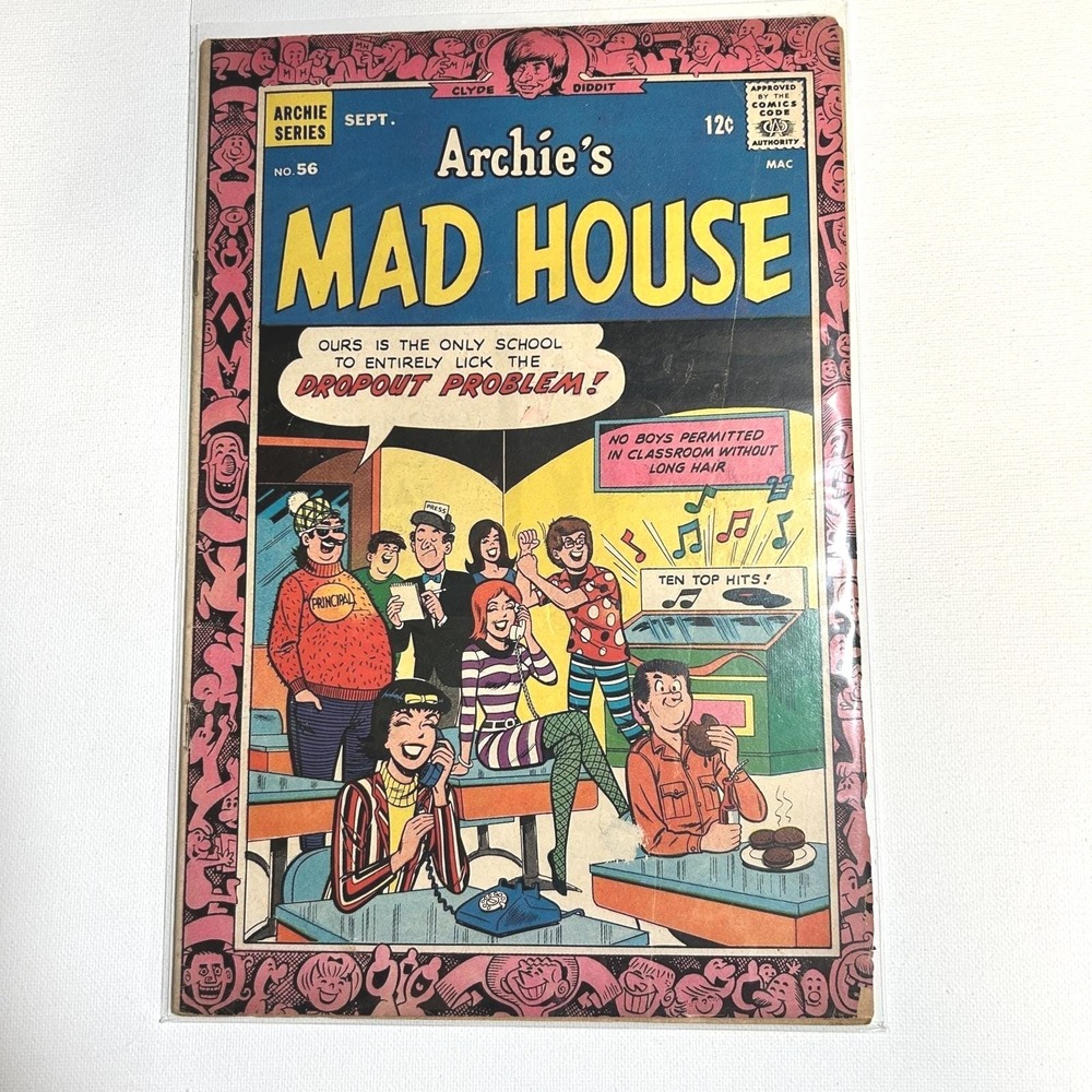 Archie's Mad House #56 1967 Silver Age Superhero Spoof‎